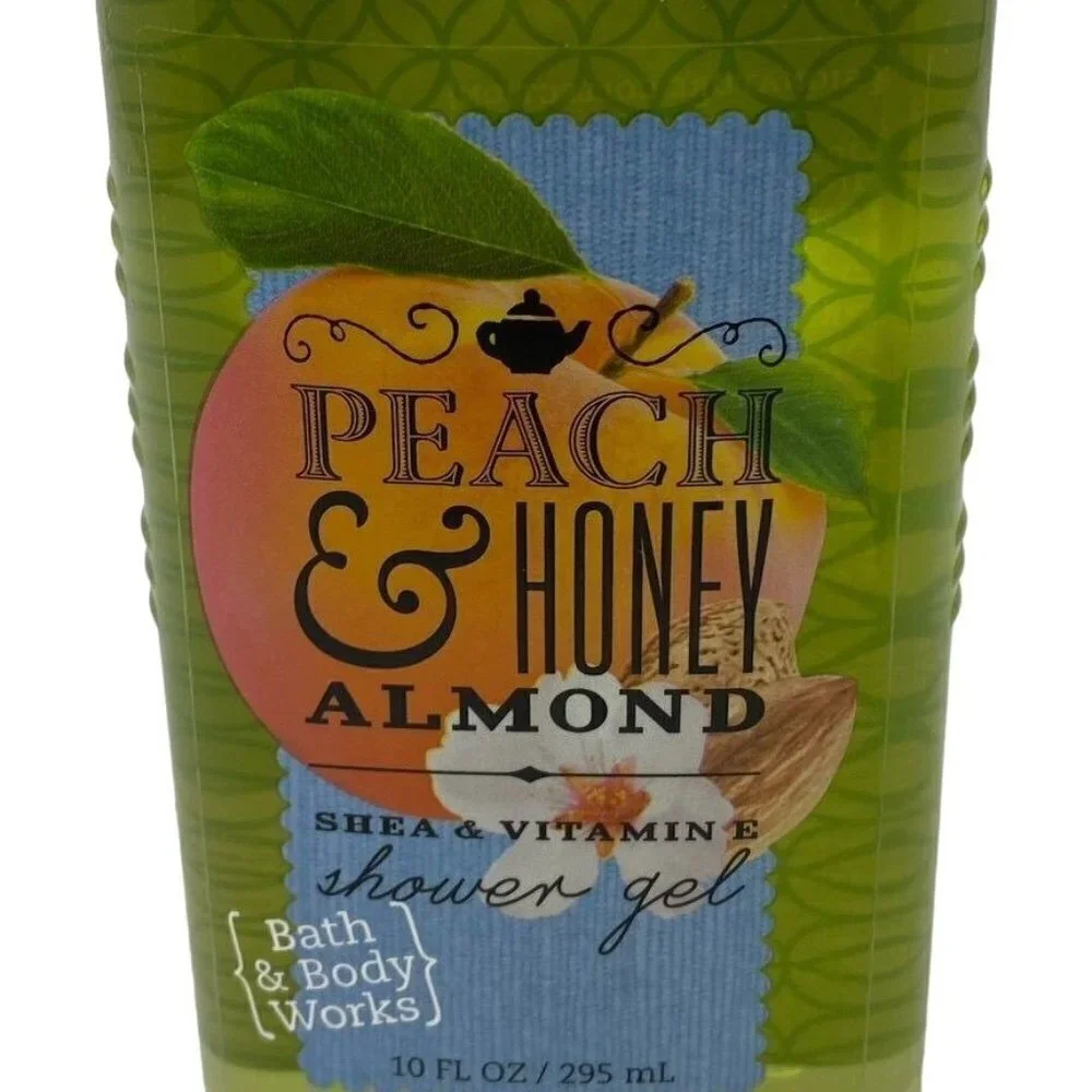 Bath & Body Works Peach & Honey Almond Shea Vitamin E Shower Gel 10 oz